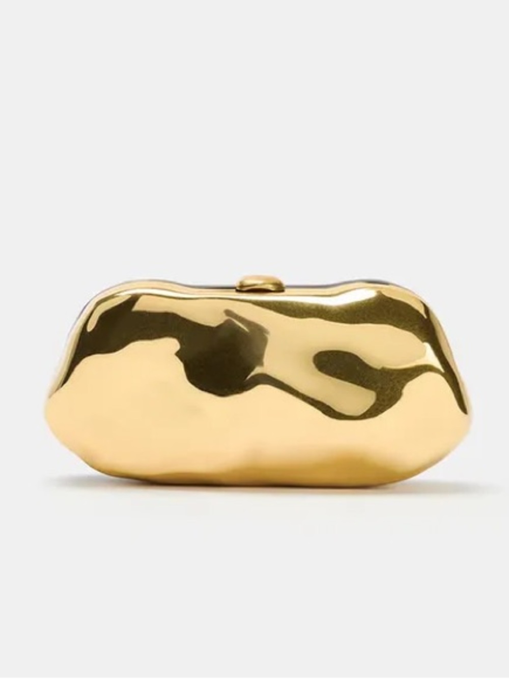 NWT Zara Woman Bloggers Fav Rare METALLIC BOX BAG Bi Color